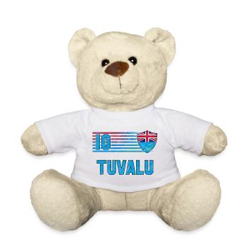 Équipe de Tuvalu de football - Nounours - blanc - Devant