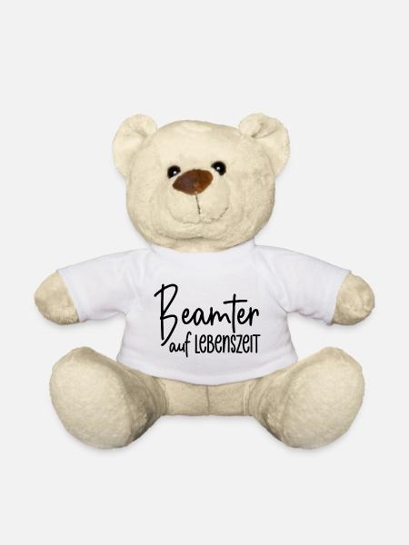 Beamter auf Lebenszeit - Teddy - Weiß