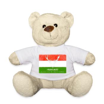 Hungary Hungary's Wild Animals - Teddy Bear - white - Front