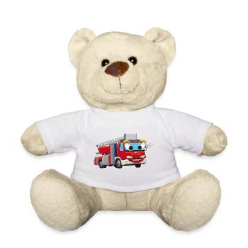 Feuerwehrauto - Teddy - Weiß - Vorne