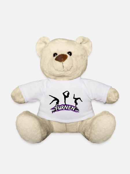 Turnen, Turnerin - Gymnatics - Teddy - Weiß