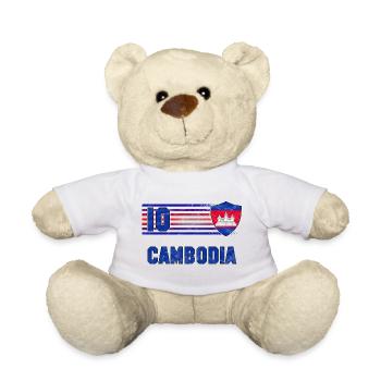 Kambodscha Fußball Mannschaft - Teddy - Weiß - Vorne
