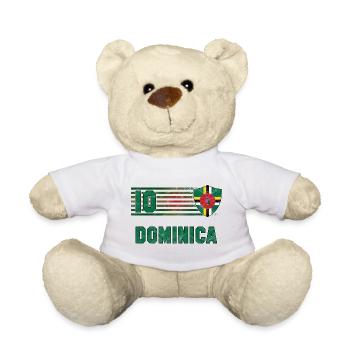 Équipe de la Dominique de football - Nounours - blanc - Devant