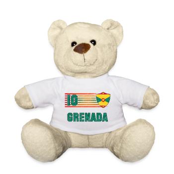 Grenada Football Team - Teddy Bear - white - Front