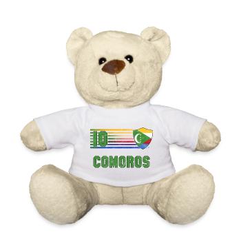 Comoros Football Team - Teddy Bear - white - Front