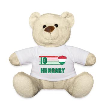 Hungary Football Team - Teddy Bear - white - Front