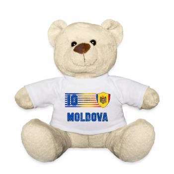 Équipe de Moldavie de football - Nounours - blanc - Devant