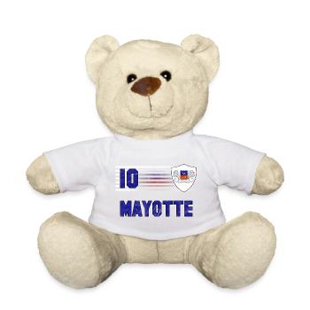Équipe de football de Mayotte - Nounours - blanc - Devant