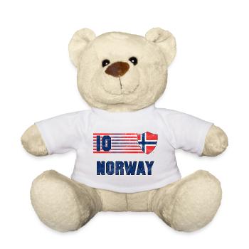 Norway Football Team - Teddy Bear - white - Front