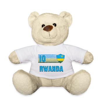 Ruanda Fußball Mannschaft - Teddy - Weiß - Vorne