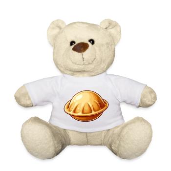 I Love Pelmeni Saying in Russian Funny - Teddy Bear - white - Front