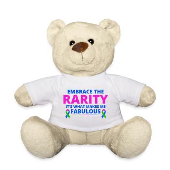 Sensibilisation aux maladies rares : une rareté fabuleuse - Nounours - blanc - Devant