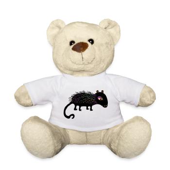 Jouet anti-peluches arc-en-ciel - Nounours - blanc - Devant