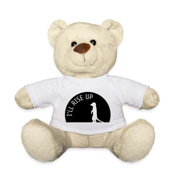 I'll Rise Up Meerkat Meerkat Shadow Gift - Teddy Bear - white - Front