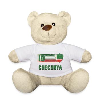 Chechnya Football Team - Teddy Bear - white - Front