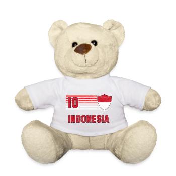 Indonesia Football Team - Teddy Bear - white - Front