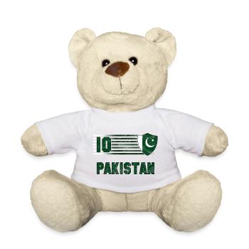 Pakistan Fußball Mannschaft - Teddy - Weiß - Vorne