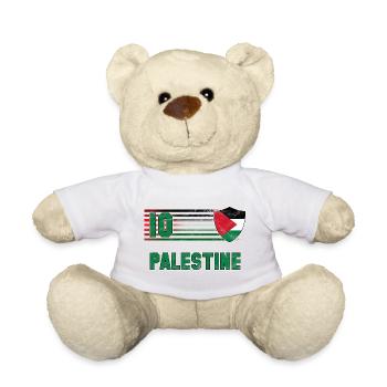 Équipe de Palestine de football - Nounours - blanc - Devant