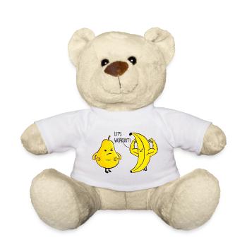 Birne und Banane - Teddy - Weiß - Vorne