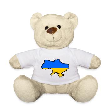 Ukraine - Teddy Bear - white - Front