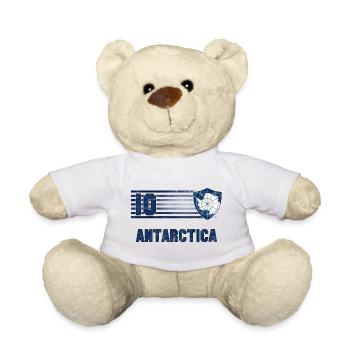 Antarktis Fußball Mannschaft - Teddy - Weiß - Vorne