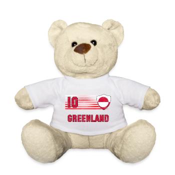 Greenland Football Team - Teddy Bear - white - Front