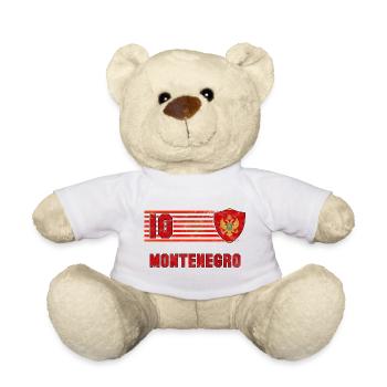 Montenegro Football Team - Teddy Bear - white - Front
