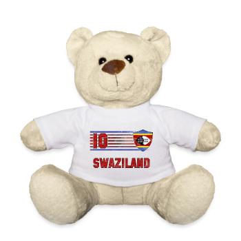 Swasiland Fußball Mannschaft - Teddy - Weiß - Vorne
