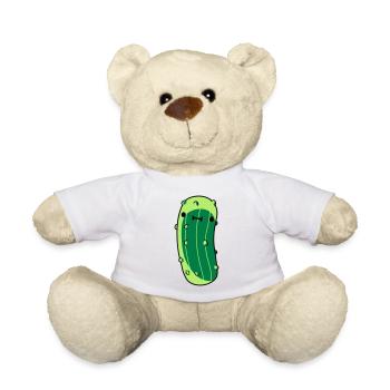 kleine gurke mit - Teddy - Weiß - Vorne