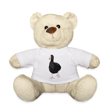 Blässhühn mit kochendem lustigen Karpfenfisch-Design - Teddy - Weiß - Vorne