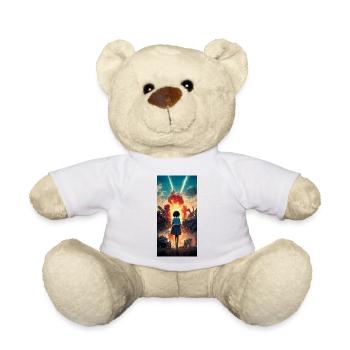 Anime-Mädchen - Teddy - Weiß - Vorne