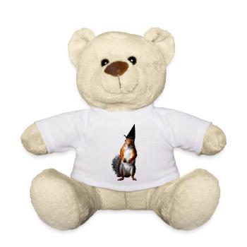 Écureuil Halloween mignon drôle animal automne 2 - Nounours - blanc - Devant