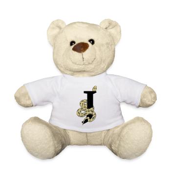 Lettre j serpent - Nounours - blanc - Devant