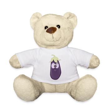 Aubergine - Nounours - blanc - Devant