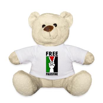Free palestine - Nounours - blanc - Devant