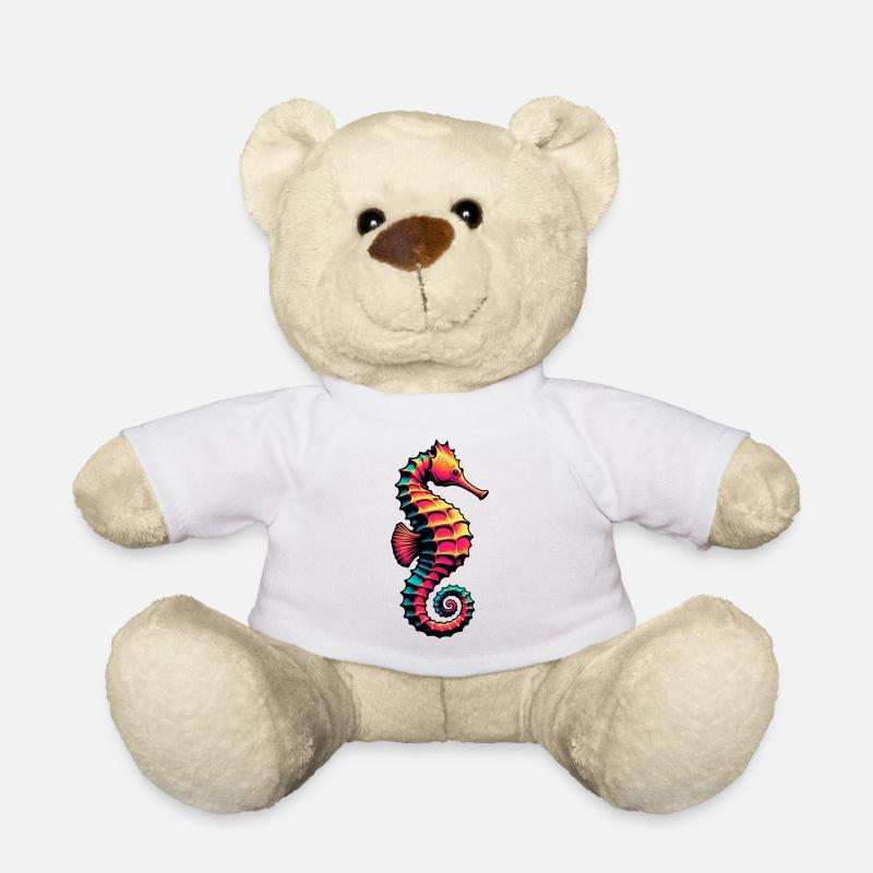 Hippocampe - Nounours - blanc