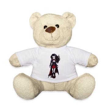 Vampir / Dracula / Blutsauger / Halloween / Mythos - Teddy - Weiß - Vorne