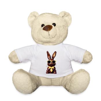 Chocolate Bunny Bo Graphic - Teddy Bear - white - Front