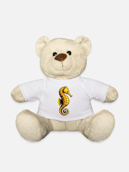 Hippocampe - Nounours - blanc