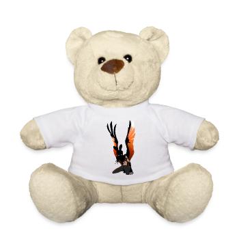 Flame Wing Warrior Figure - Teddy Bear - white - Front