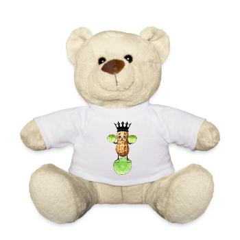 Erdnuss Kohl Gemüse König Kohlkopf witzig - Teddy - Weiß - Vorne
