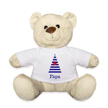 TANNE. WEIHNACHTEN. FROHE WEIHNACHTEN. ALLES GUTE ZUM NEUEN JAHR - Teddy - Weiß - Vorne