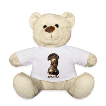 Antiker Spartan Krieger  - Teddy - Weiß - Vorne
