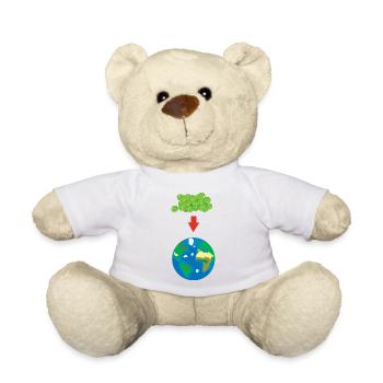 Erbsen auf der Erde - Teddy - Weiß - Vorne