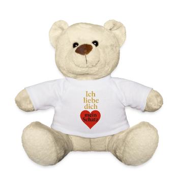 Ich liebe dich - Teddy - Weiß - Vorne