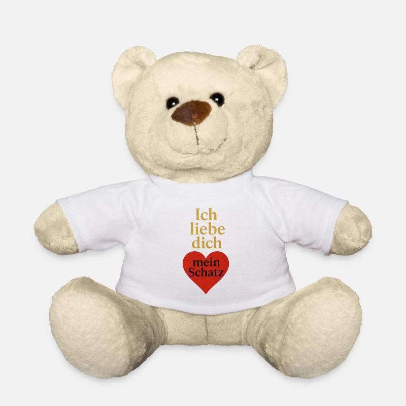 Ich liebe dich - Teddy - Weiß