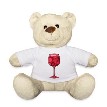 Rotwein Wein Glas - Teddy - Weiß - Vorne