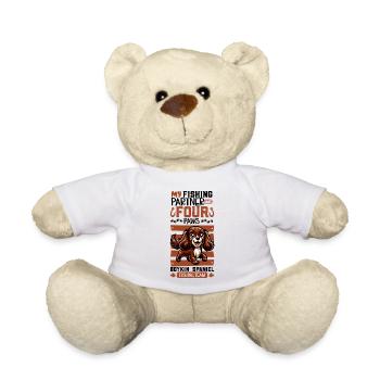 Fishing and Bracco Italiano - Teddy Bear - white - Front