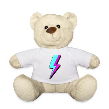 Psychedelische Neon-Beleuchtung - Teddy - Weiß - Vorne