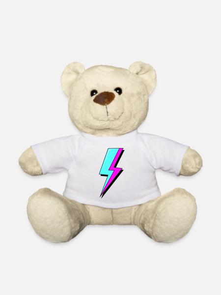 Psychedelische Neon-Beleuchtung - Teddy - Weiß
